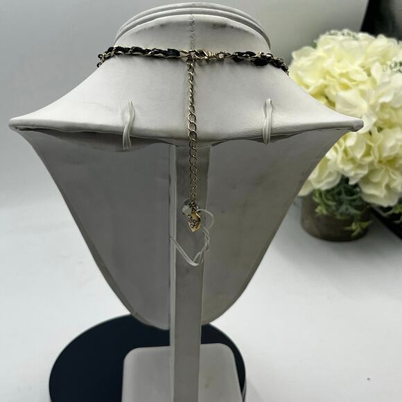 Betsey Johnson Two Strand Jungle Fever Enameled Monkey Crystal Charm Necklace - Picture 5 of 12